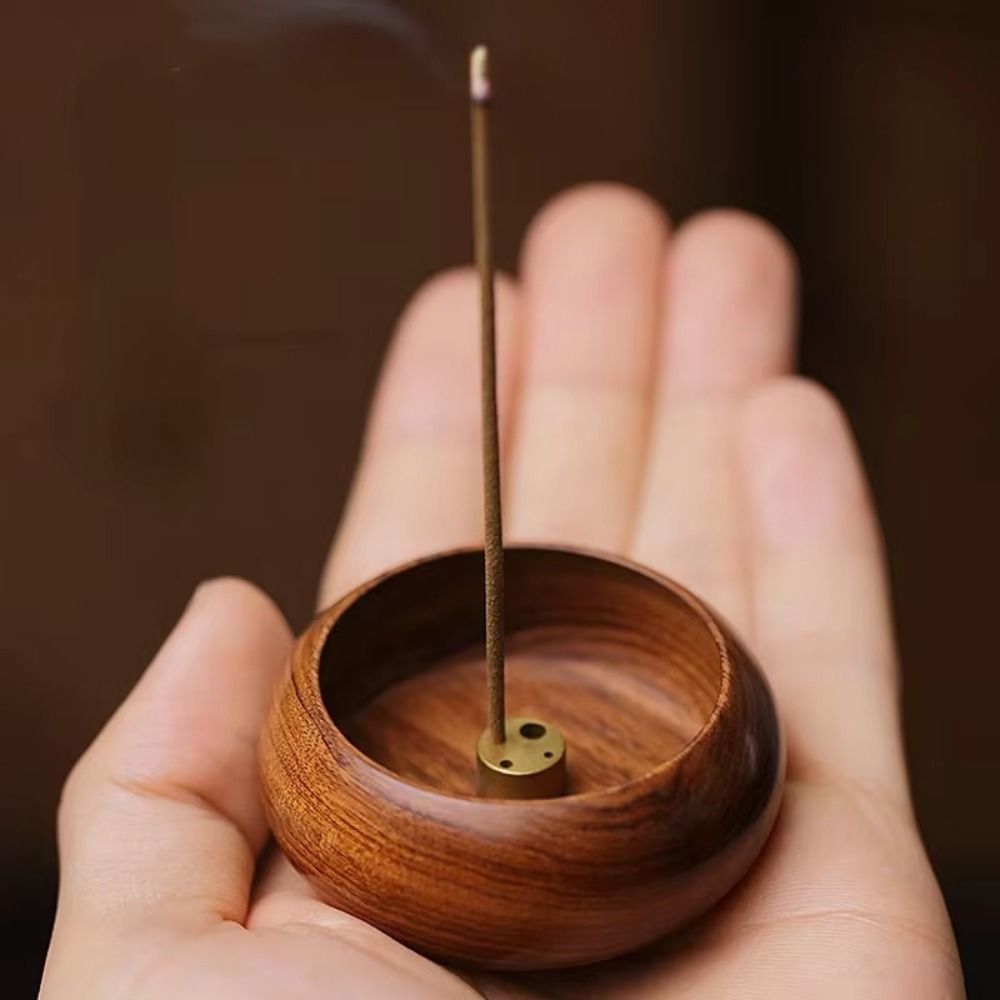 Home Fragrance Miniso - حامل بخور خشبي صغير بـ 4