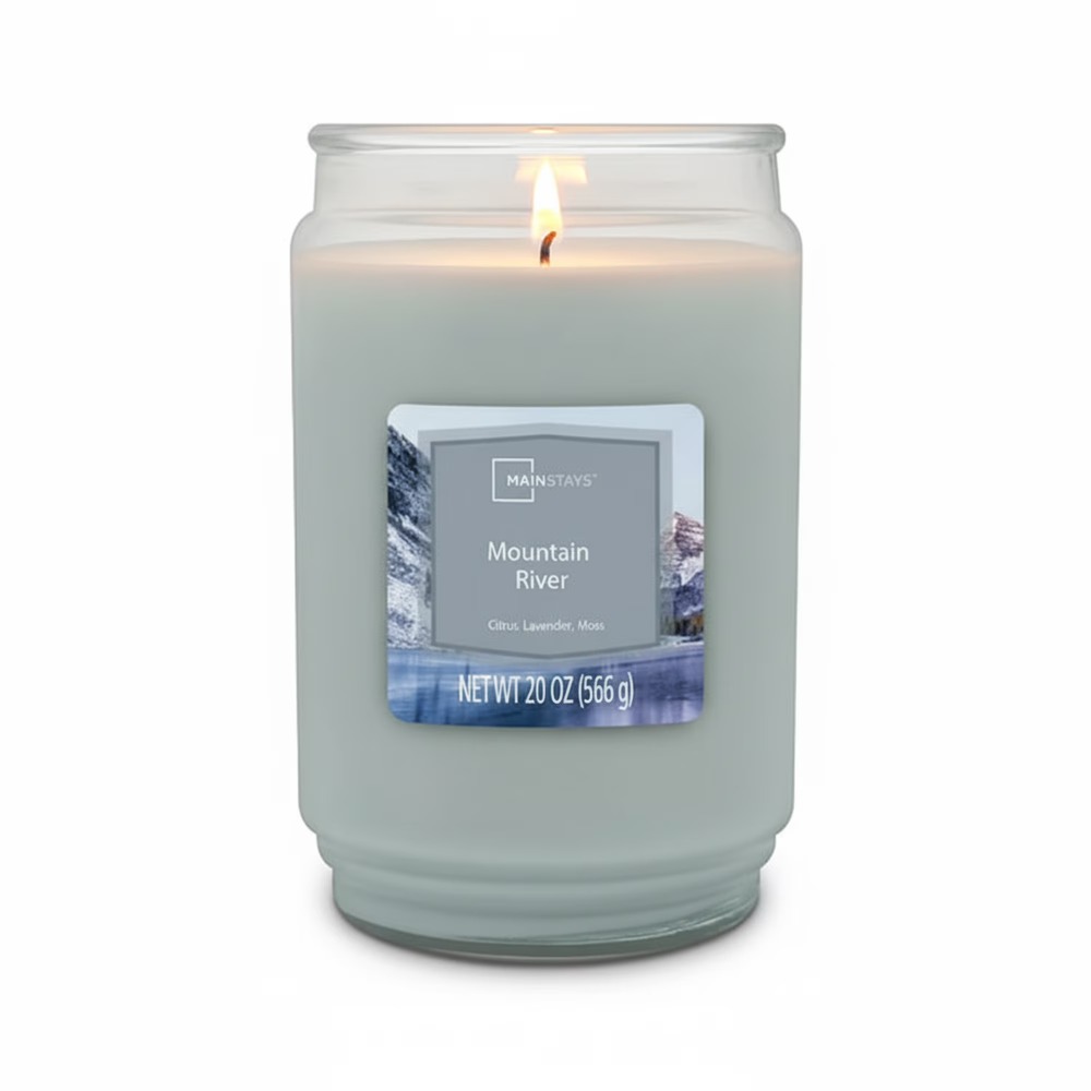 Home Fragrance Jar - شمعة معطرة جديدة كبيرة برائحة الجبال