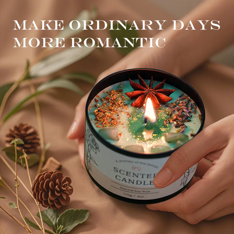Home Fragrance Jar - شمعة عطرية كريستالية مبتكرة سعة 6