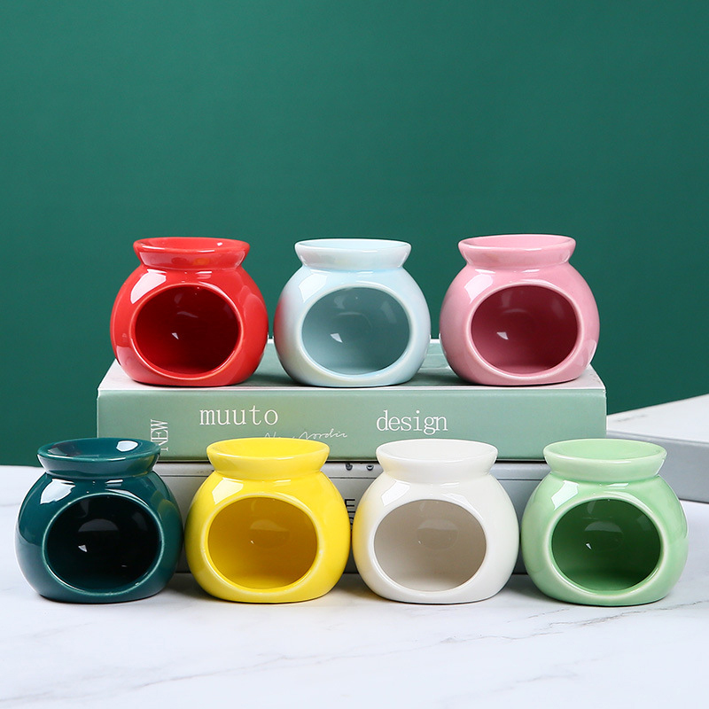 Home Fragrance Oil Burner - مبخرة بورسلين للزيوت العطرية، حامل شموع