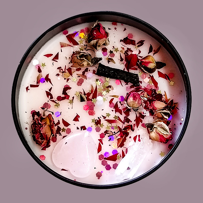 Home Fragrance Jar - اليدوية الكريستال الحديد يمكن الشمع الروائح