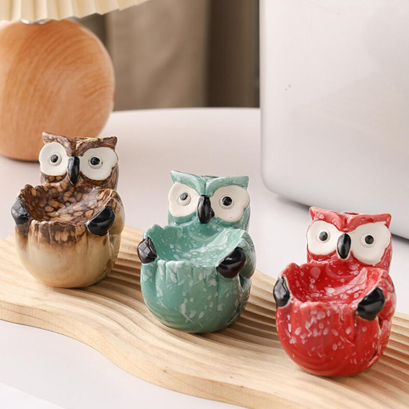 Home Fragrance Oil Burner - السيراميك جوفاء البومة الروائح الموقد فرن