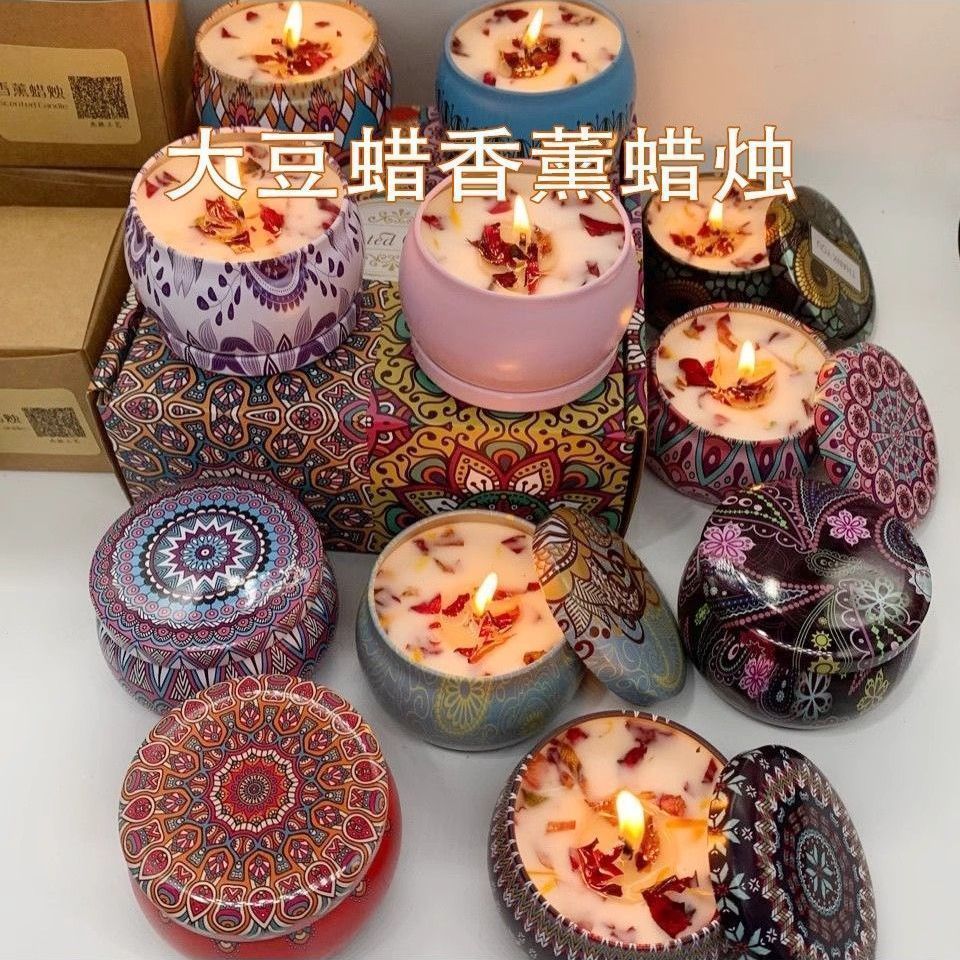 1 قطعة يمكن الشموع خمر شمع الص - مراجعة Home Fragrance Jar وسعره