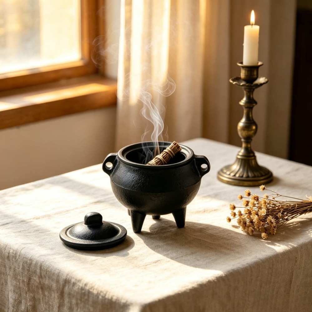 وعاء صغير من الحديد الزهر لحرق - مراجعة Home Fragrance Miniso وسعره