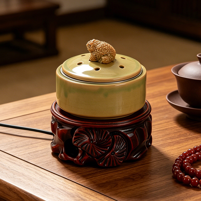 مبخرة سيراميك إلكترونية مع إضا - مراجعة Home Fragrance Oil Burner وسعره