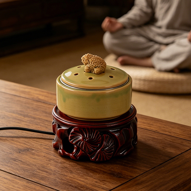 مبخرة سيراميك إلكترونية مع إضا - مراجعة Home Fragrance Oil Burner وسعره