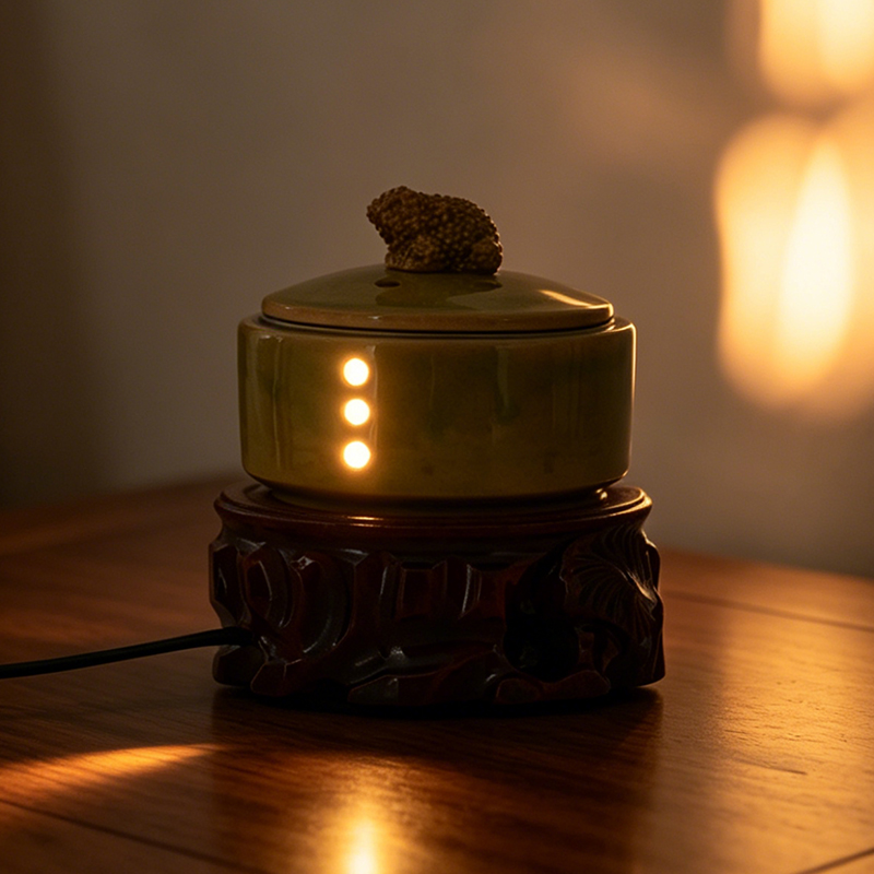 مبخرة سيراميك إلكترونية مع إضا - مراجعة Home Fragrance Oil Burner وسعره