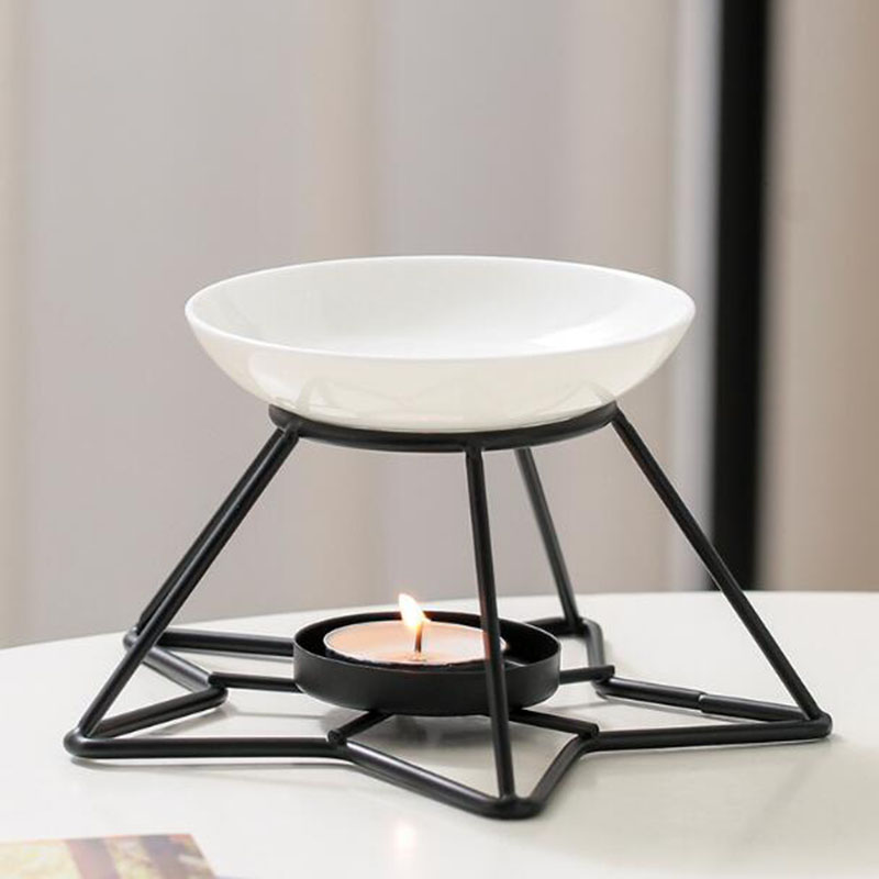 رف نجمة معدنية وعاء سيراميك ال - مراجعة Home Fragrance Oil Burner وسعره