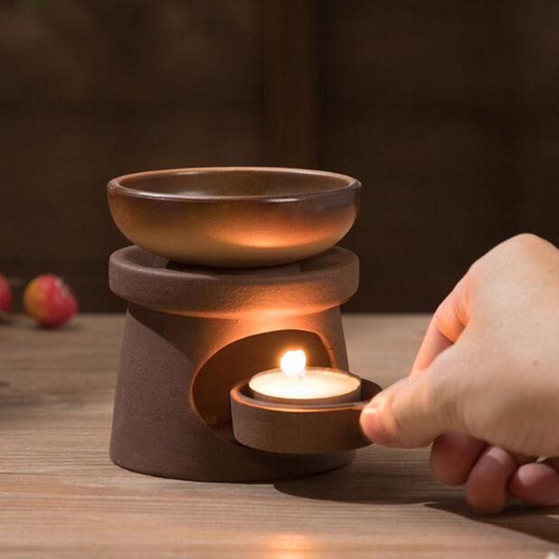 الفخار الخشن الأساسية النفط ال - مراجعة Home Fragrance Oil Burner وسعره