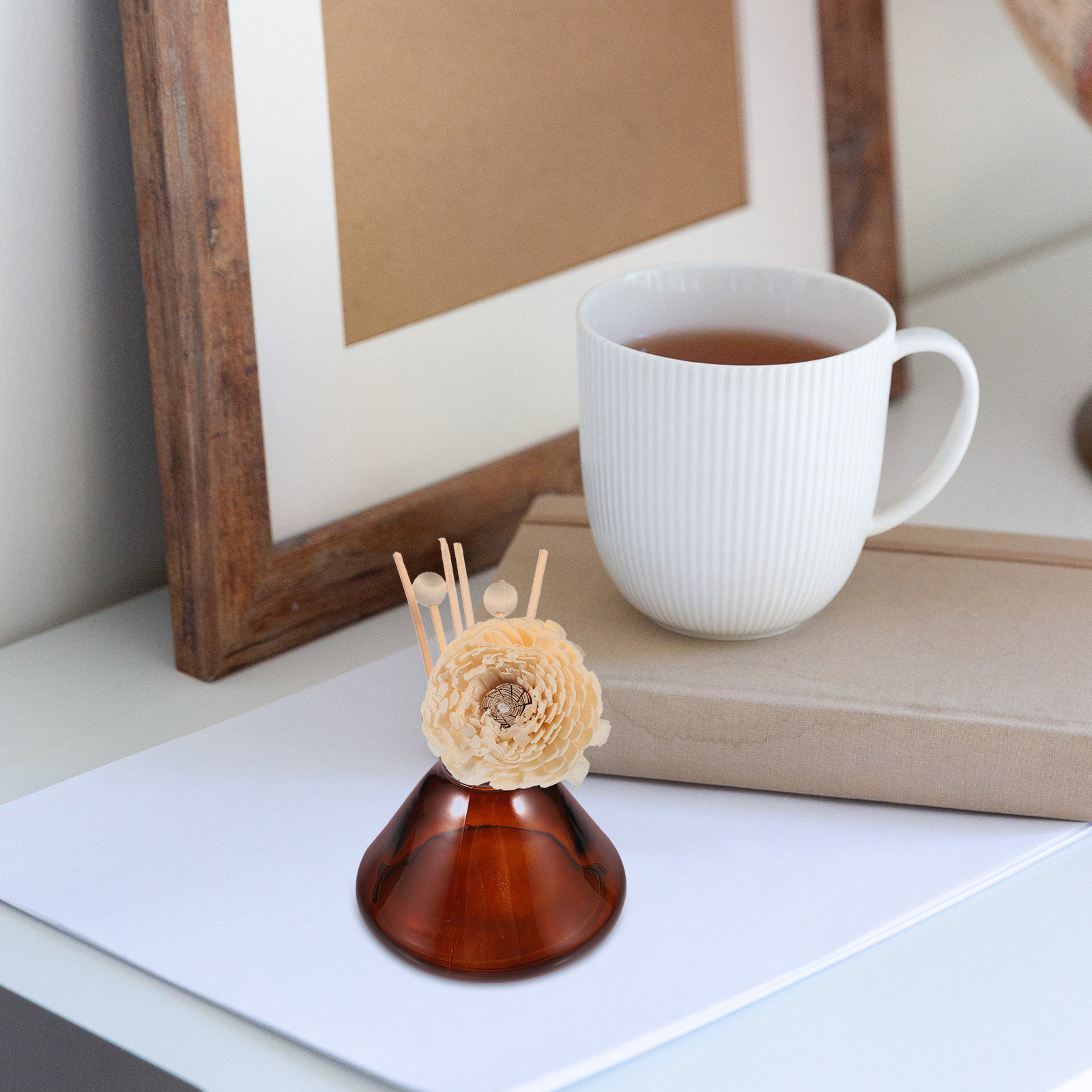 زجاجة عطرية زجاجية واسعة الفوه - مراجعة Home Fragrance Jar وسعره
